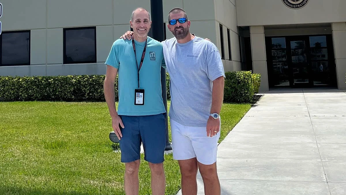 Embry-Riddle alumnus Robert Morgan helped Darren Harrison, who had no flight experience, to land a plane at Palm Beach International Airport after an in-flight emergency